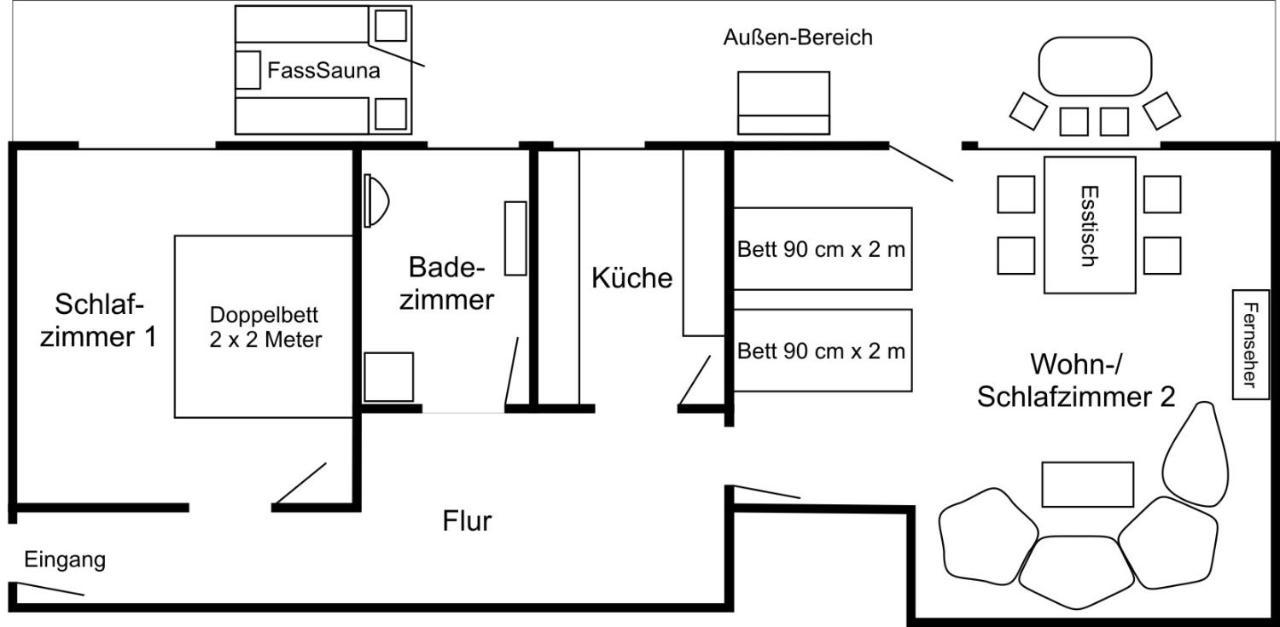 Ferienwohnung Elfengast, Fasssauna, Harzurlaub In Bester Lage 巴特哈尔茨堡 外观 照片